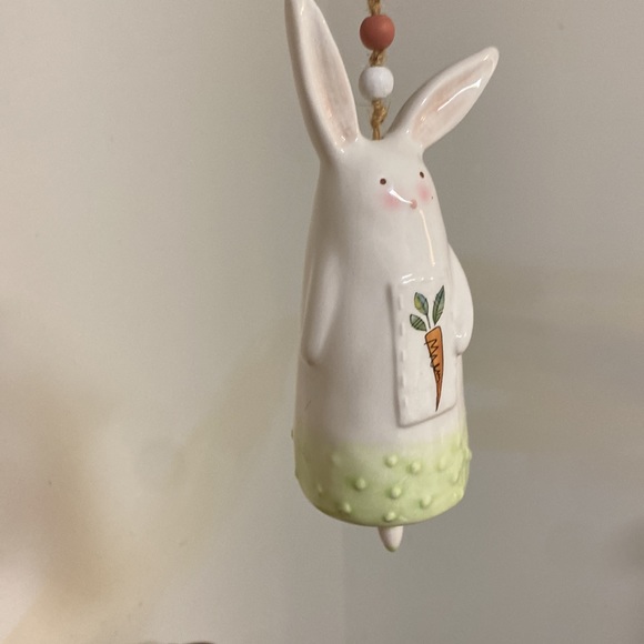 Ceramic Bunny Wind Chime - Picture 2 of 6
